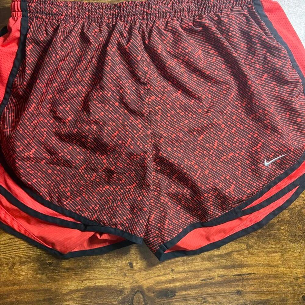Nike redblack running shorts